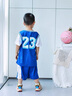 G.DUCKKIDS童装男童篮球服套装2024新款儿童夏装两件套夏季大童运动速干衣服 23号蓝色 140码身高130-140cm年龄9-10岁cm 实拍图