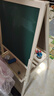 儿童画画板小黑板家用学生支架式写字板黑板墙贴可擦写小学生玩具 B款磁性双面可升降【功能礼包】 实拍图