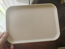 彩致（CAIZHI）长方形托盘茶盘家用果盘早餐盘收纳盘客厅零食盘小号米黄色CZ6752 实拍图