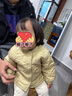 巴拉巴拉儿童棉服婴儿棉袄冬装保暖女童棉衣保暖甜美法式 卡其色-花朵绗缝-50632 80 实拍图