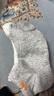 猫人【10A抑菌防臭100%纯棉袜】6双男士袜子男夏季船袜吸汗商务短袜男 实拍图