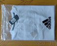 阿迪达斯 （adidas）t恤男夏季运动透气轻薄宽松棉短袖 白/金 XL  实拍图