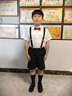 衣诺坊儿童演出服六一表演服饰幼儿园背带裤套装毕业照主持礼服 实拍图