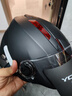 YOHE永恒电动摩托车头盔夏季男女士电瓶车防晒透气半盔轻便式安全帽3C 热销色-哑黑透明（视线好） 大小可调节 实拍图