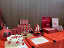 红发夹订婚宴布置全套摆件装饰出阁回门宴高级感kt板背景墙布置喜字装饰 【定制】喜结良缘 基础款 实拍图