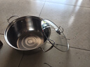 【限时抢购】304不锈钢蒸锅汤锅加厚煮面小奶锅小煮锅泡面辅食锅 26CM双柄 26cm 实拍图