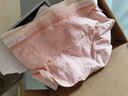 蕉内（Bananain）301S女士三角精梳棉内裤撞色腰带7A抗菌中腰本命马年红色礼盒3件 【加弹款】渐变粉腰-花灰色系 3条 L 实拍图