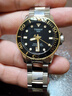 天梭（TISSOT）【官方授权店】海星1000系列石英机芯女表运动潜水瑞士腕表送女友 黑金盘钢带T120.210.21.051.00 实拍图
