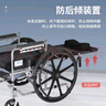怡辉（YIHUI）轮椅老人带坐便器轻便携折叠家用手动推车全躺高靠瘫痪专用yh-x05 实拍图