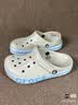 卡骆驰（CROCS）贝雅卡骆班运动拖鞋男鞋女鞋居家夹脚平底人字拖鞋|205393 深蓝/辣椒红-4CC 39 (240mm) 实拍图