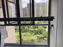 金贵夫人国家补贴阳台手摇晾衣架手动升降晾衣杆伸缩晒衣架室内折叠凉衣架 幻夜黑 2m 四杆 +横杆【航天级铝材】 实拍图