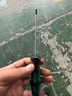 绿林（GREENER）螺丝刀3x100mm十一字工业级强磁螺丝批工具家用套装超硬改锥大全 实拍图
