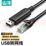 山泽USB转网线网口百兆有线网卡RJ45转换线路由器宽带连接线转接头笔记本电脑台式外接免驱动3米RU203 实拍图