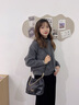 NINE WEST包包女包女款2025最新款小香风单肩斜挎包生日情人节礼物送老婆 黑色【精美礼盒】可刻字贺卡 实拍图