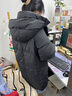 （反季清货）2025冬季新款宽松小个子羽绒服女韩版连帽外套 黑色 M 实拍图