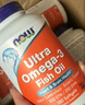NOW FoodsUltraOmega-3鱼油软凝胶 护心健脑助眠降脂易于吞咽 180粒 实拍图