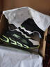 安踏儿童运动鞋男女童跑步鞋秋冬季网革旋钮扣犟弹科技学生赤焰跑鞋 【男革面】黑/白/绿5523N-1 38 脚长约24cm 实拍图