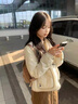 乖甜星韩系时尚轻薄棉服女2026冬季新款小个子夹棉加厚保暖棉衣外套棉服 图片色 （无拉链） S 【建议85-100斤】 实拍图