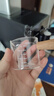 玻璃小奶盅带刻度带木手柄奶杯木柄奶盅司浓缩咖啡萃取量杯咖啡杯 双嘴 实拍图