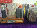 CLITON手冲咖啡壶套装手摇磨豆机手磨咖啡机手冲壶滤杯收纳木支架9件套 实拍图