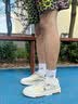 森马男鞋2026夏季新款休闲百搭软底小白鞋子男士厚底增高运动板鞋透气 米色 44 实拍图