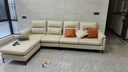 简昕科技布沙发客厅小户型现代简约 三人位奶油风高靠背布艺沙发8045 实拍图