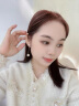 伊灿长款流苏仿珍珠耳环无耳洞耳夹小众设计感高级耳坠2025新款爆耳饰 长款显瘦珍珠耳钉款 实拍图
