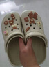 利达妮（TZLDN）洞洞鞋女款2024年最新款外穿防滑防臭厚底eva孕妇包头凉鞋女夏季 卡其糖果 【10颗装】 38-39 【标准码】 实拍图