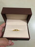 周生生情人节黄金戒指 素圈活口戒男女情侣可作对戒09141R 计价4.1克 实拍图