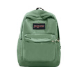 JANSPORT杰斯伯书包轻便双肩包男女旅行包简约背包电脑包学生校园 4QUE96D橄榄绿-侧袋+隔层 实拍图