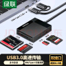 绿联USB/Type-C读卡器3.0高速 支持SD/TF/CF/MS相机监控内存卡多卡多读 适用电脑苹果16/15/iPad/手机 实拍图