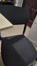 餐椅塑料椅子办公凳靠背休闲椅家用书桌椅卧室化妆椅简易小椅子 黑色-四腿餐椅【加固标准款】 实拍图