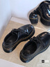 马丁（DR.MARTENS）1461 Quad夏季松糕通勤光面皮黑色厚底皮鞋单鞋 黑色 37 实拍图
