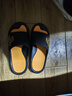 回力运动拖鞋男浴室内户外不易滑厚底凉拖鞋HL39391黑黄色41-42码 实拍图