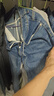 真维斯（Jeanswest）王一博代言牛仔裤男秋冬新款天丝舒适修身直筒高端潮牌休闲裤子男 蓝灰+深蓝【天丝厚款组合】 29 码(2尺2) 【建议100-110斤】 实拍图
