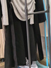 森马（Semir）半身裙女春季松紧腰纯色A字伞裙遮胯女士慵懒风长裙101125120008  实拍图