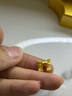 金小貅足金999蝴蝶结转运珠黄金吊坠女3D硬金在逃公主手链手串DIY时尚新 1g,大号蝴蝶结【多退少补】 实拍图
