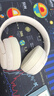 联想（Lenovo）头戴式无线蓝牙耳机 游戏电竞低延迟高音质立体声音乐通话降噪运动耳机 30h长续航 TH20米色 实拍图