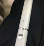 言无缺成人声波智能电动牙刷简洁便携懒人牙刷冲牙洗牙洁牙器男女士情侣充电自动软毛刷头学生旅行礼物 皓月白/带防尘盖【12刷头】【无线充电带底座】 实拍图
