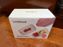 乐扣乐扣（LOCK&LOCK）玻璃保鲜盒套装耐冷耐热冰箱保鲜便当盒 可微波餐盒粉色2件套 实拍图