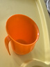 朵笛卡英国Doidy Cup婴儿童水杯宝宝水杯直饮学饮杯鸭嘴杯喝水奶家用 橙色 200ml 实拍图