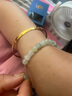 中国黄金一贝子黄金手链女足金竹节手串七夕情人节礼物送女友老婆生日礼物 足金竹节圆珠倍爱手串钻石/刻字 实拍图
