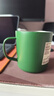 无印良品（MUJI）不锈钢双层马克杯 大容量男女办公学生水杯茶杯咖啡杯 绿色 380ml 实拍图