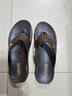 星头啄木鸟全牛皮拖鞋夏季潮流外穿2025新款休闲凉鞋夹脚凉拖真皮人字拖男款 XT2299棕色 41 实拍图