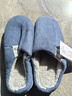 回力加绒男女棉拖鞋仿兔毛内里锁温脚感棉拖男款HL0411蓝色42-43码 实拍图