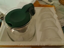 茶壶茶水分离玻璃耐热泡茶壶绿把套装 一壶四杯 绿把一壶四杯 1000ml 实拍图