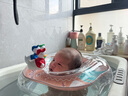 swimbobo婴儿游泳圈脖圈0-5个月新生儿游泳脖圈婴儿洗澡颈圈粉色BO1003M 实拍图