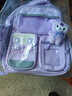 京悠雨日本儿童书包男女生小学生一六年级超轻便软减负大容量防水拉链款 小号紫色(适合1-2年级) 实拍图