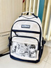 Edison中学生书包高中护脊减负背包二次元DIY潮流百搭双肩包痛包2569-2 实拍图