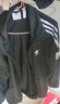 adidas经典复古三条纹双拉链宽松夹克外套男女秋季阿迪达斯三叶草 黑色   3XL 实拍图
